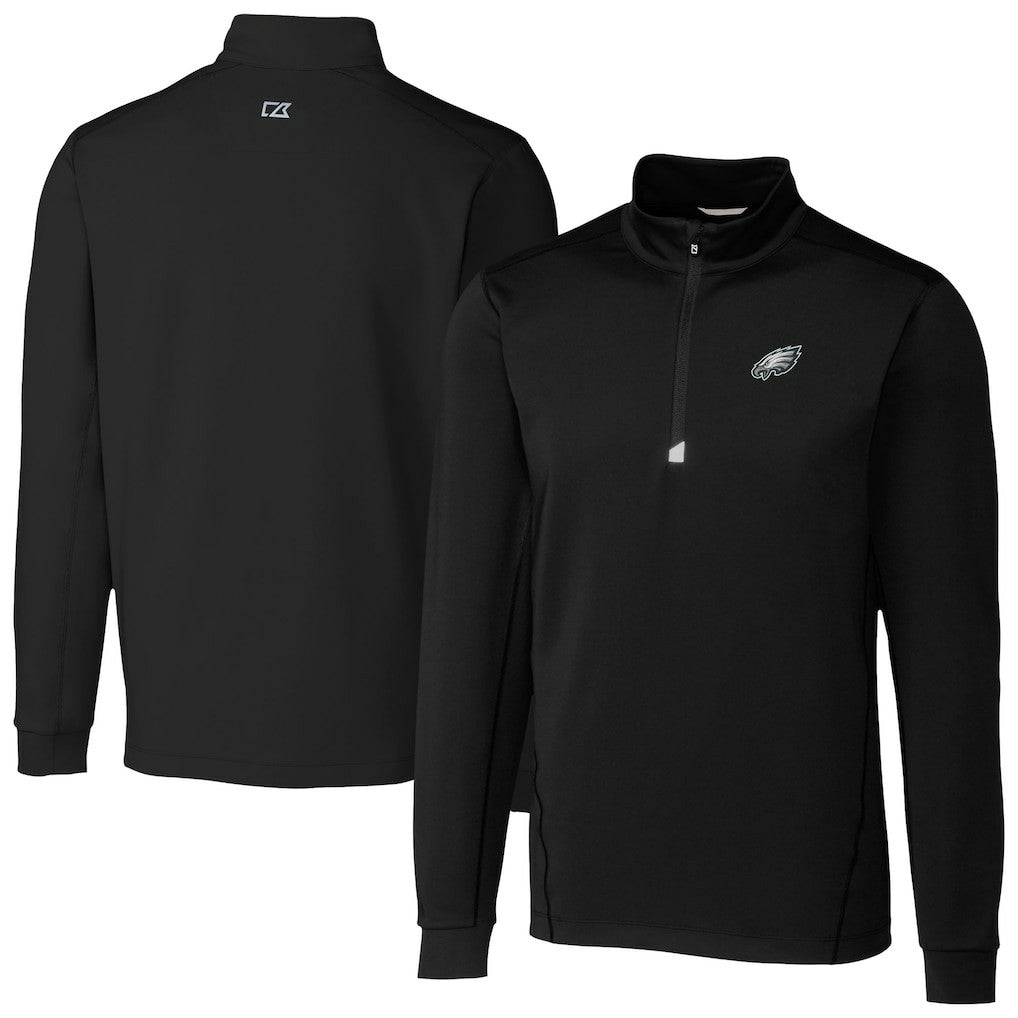 Philadelphia Eagles  Cutter & Buck Traverse Stretch Quarter-Zip Top