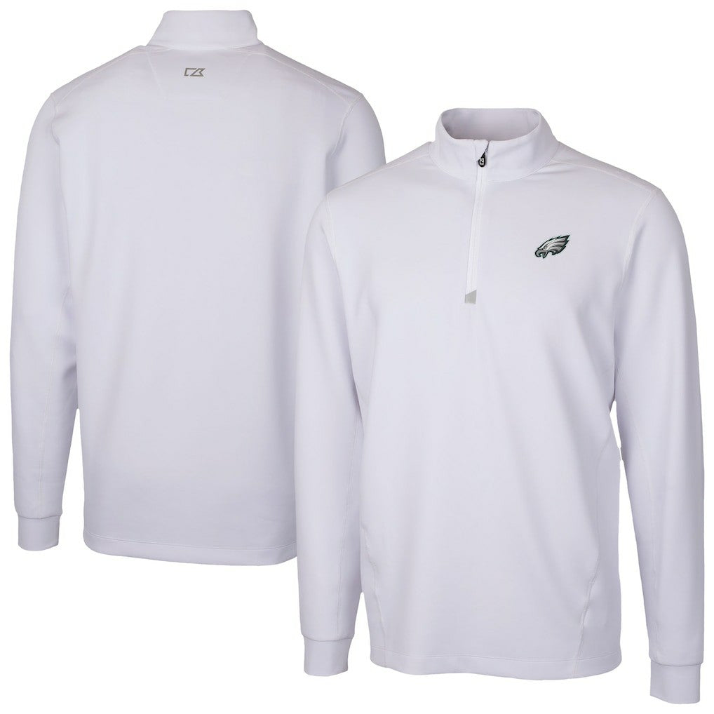 Philadelphia Eagles  Cutter & Buck Traverse Stretch Quarter-Zip Top