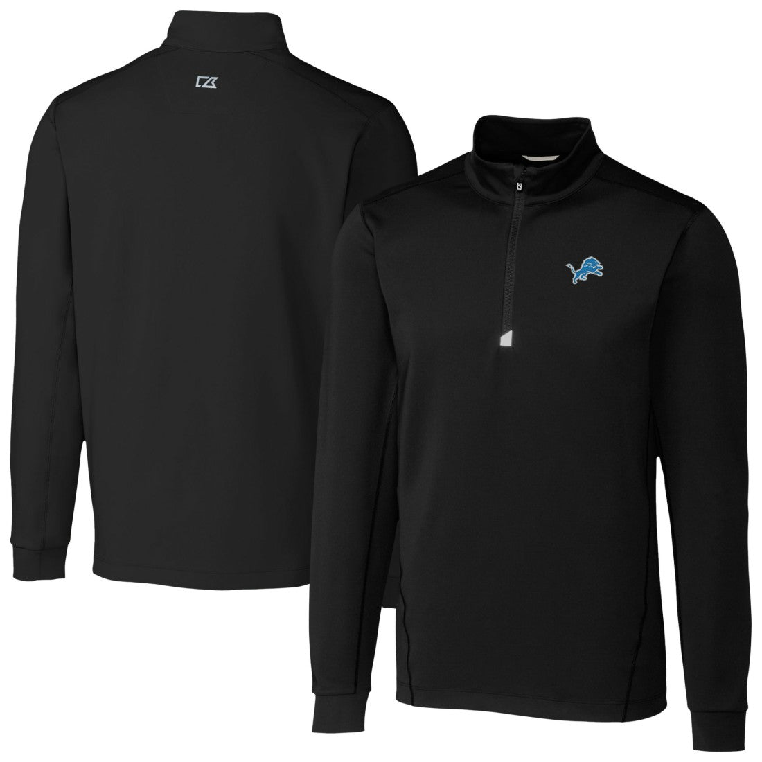 Detroit Lions  Cutter & Buck Traverse Stretch Quarter-Zip Top