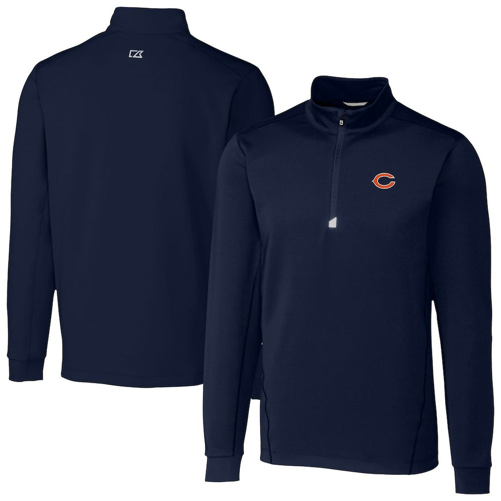 Chicago Bears  Cutter & Buck Traverse Stretch Quarter-Zip Top