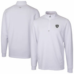 Las Vegas Raiders  Cutter & Buck Traverse Stretch Quarter-Zip Top