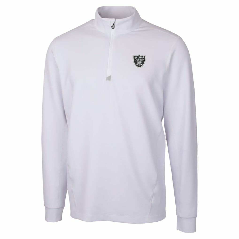 Las Vegas Raiders  Cutter & Buck Traverse Stretch Quarter-Zip Top