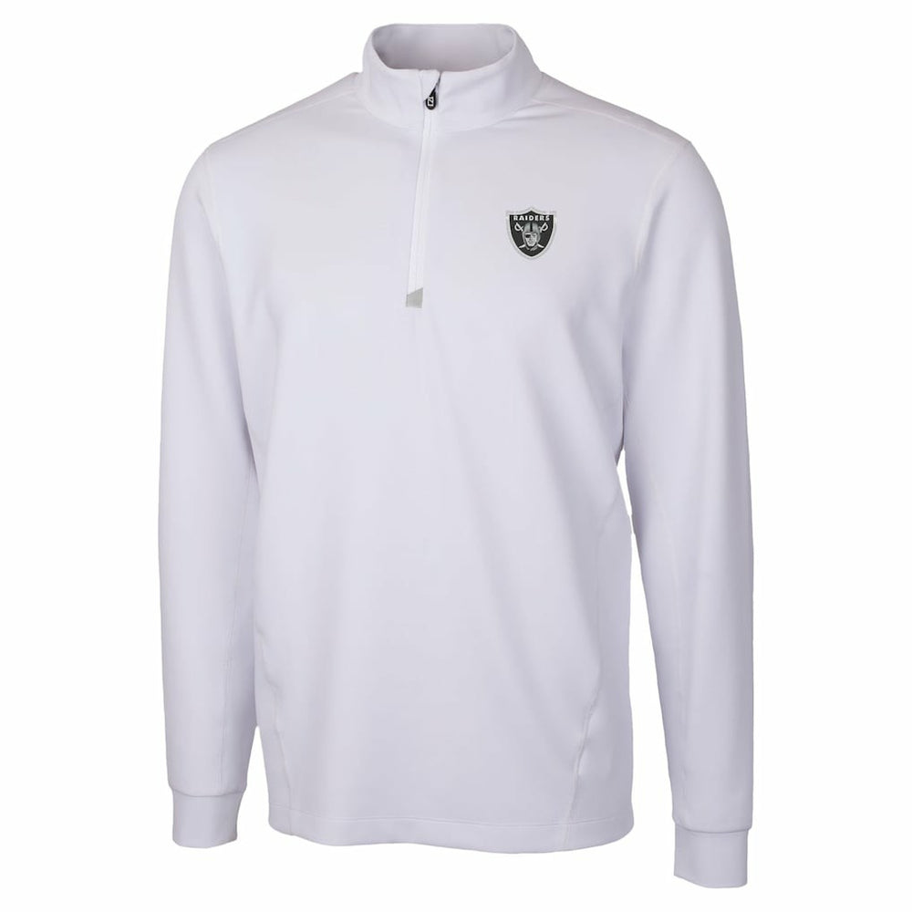 Las Vegas Raiders  Cutter & Buck Traverse Stretch Quarter-Zip Top