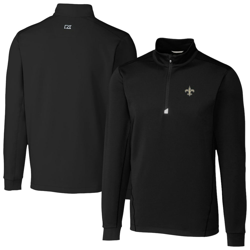 New Orleans Saints  Cutter & Buck Traverse Stretch Quarter-Zip Top