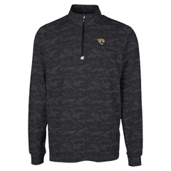 Jacksonville Jaguars  Cutter & Buck Traverse Camo Print Stretch Quarter-Zip Top