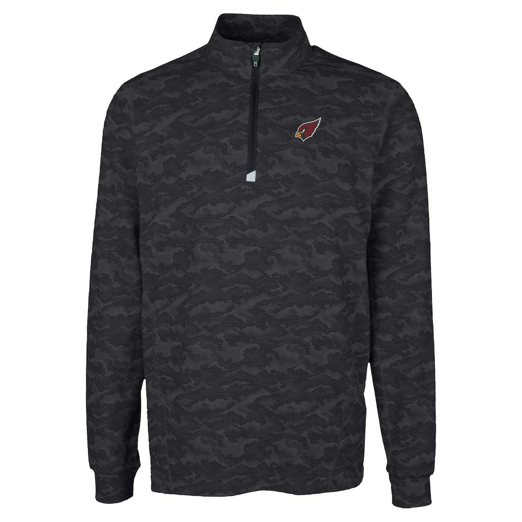 Arizona Cardinals  Cutter & Buck Traverse Camo Print Stretch Quarter-Zip Top