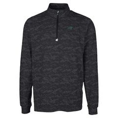 Carolina Panthers  Cutter & Buck Traverse Camo Print Stretch Quarter-Zip Top