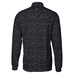 New Orleans Saints  Cutter & Buck Traverse Camo Print Stretch Quarter-Zip Top