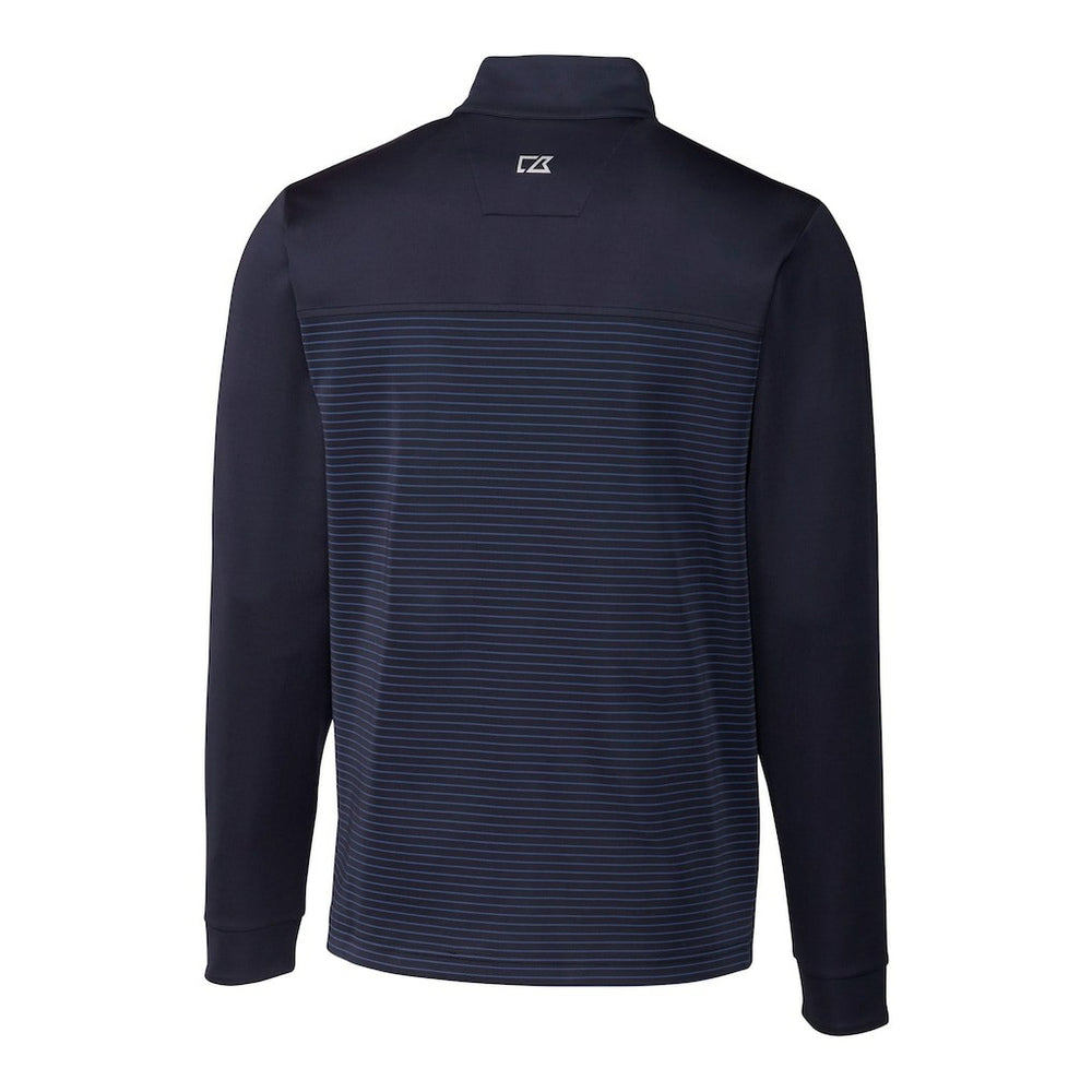 New York Giants  Cutter & Buck Traverse Stripe Stretch DryTec Quarter-Zip Top