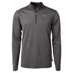 Baltimore Ravens  Cutter & Buck Virtue Eco Pique Micro Stripe Quarter-Zip Jacket