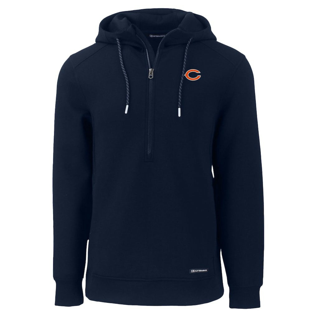Chicago Bears  Cutter & Buck Roam Eco Recycled Half-Zip Hoodie