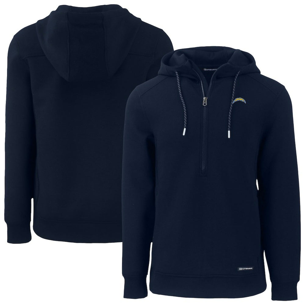 Los Angeles Chargers  Cutter & Buck Roam Eco Recycled Half-Zip Hoodie