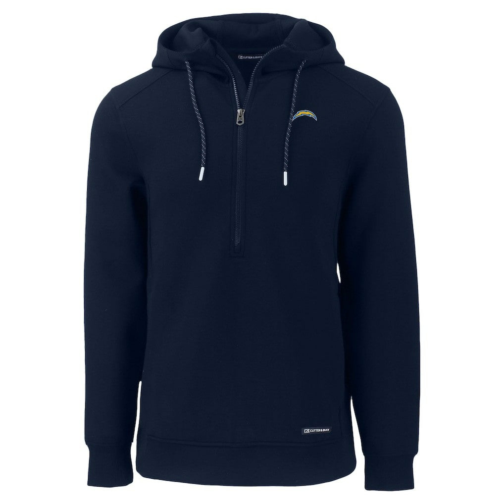 Los Angeles Chargers  Cutter & Buck Roam Eco Recycled Half-Zip Hoodie