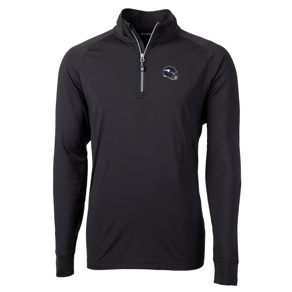 Minnesota Vikings  Cutter & Buck Big & Tall Adapt Eco DryTec Raglan Quarter-Zip Jacket