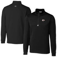 Kansas City Chiefs  Cutter & Buck Big & Tall Traverse Eco Tri-Blend DryTec Quarter-Zip Jacket