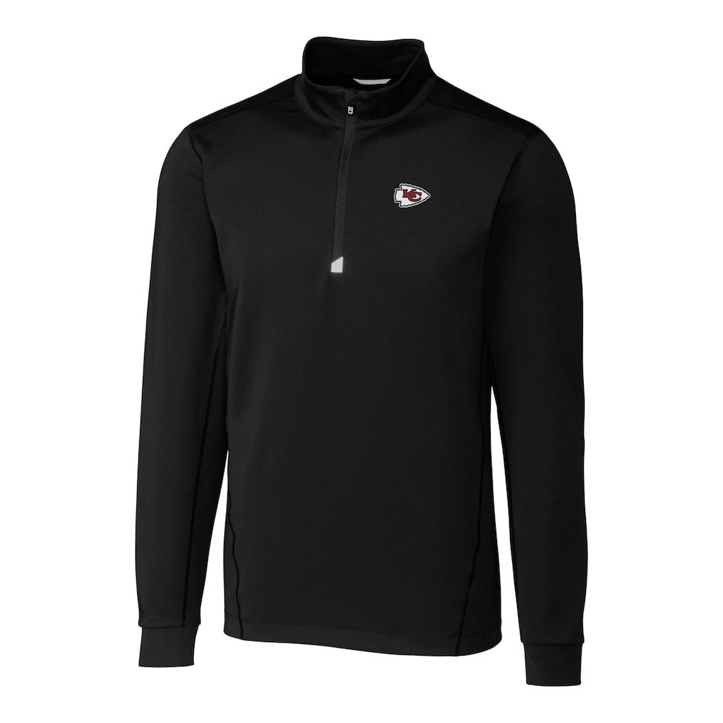 Kansas City Chiefs  Cutter & Buck Big & Tall Traverse Eco Tri-Blend DryTec Quarter-Zip Jacket