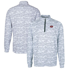 San Francisco 49ers  Cutter & Buck Big & Tall Traverse Eco Camo Tri-Blend DryTec Quarter-Zip Jacket