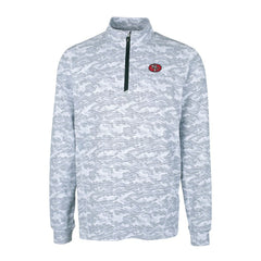 San Francisco 49ers  Cutter & Buck Big & Tall Traverse Eco Camo Tri-Blend DryTec Quarter-Zip Jacket