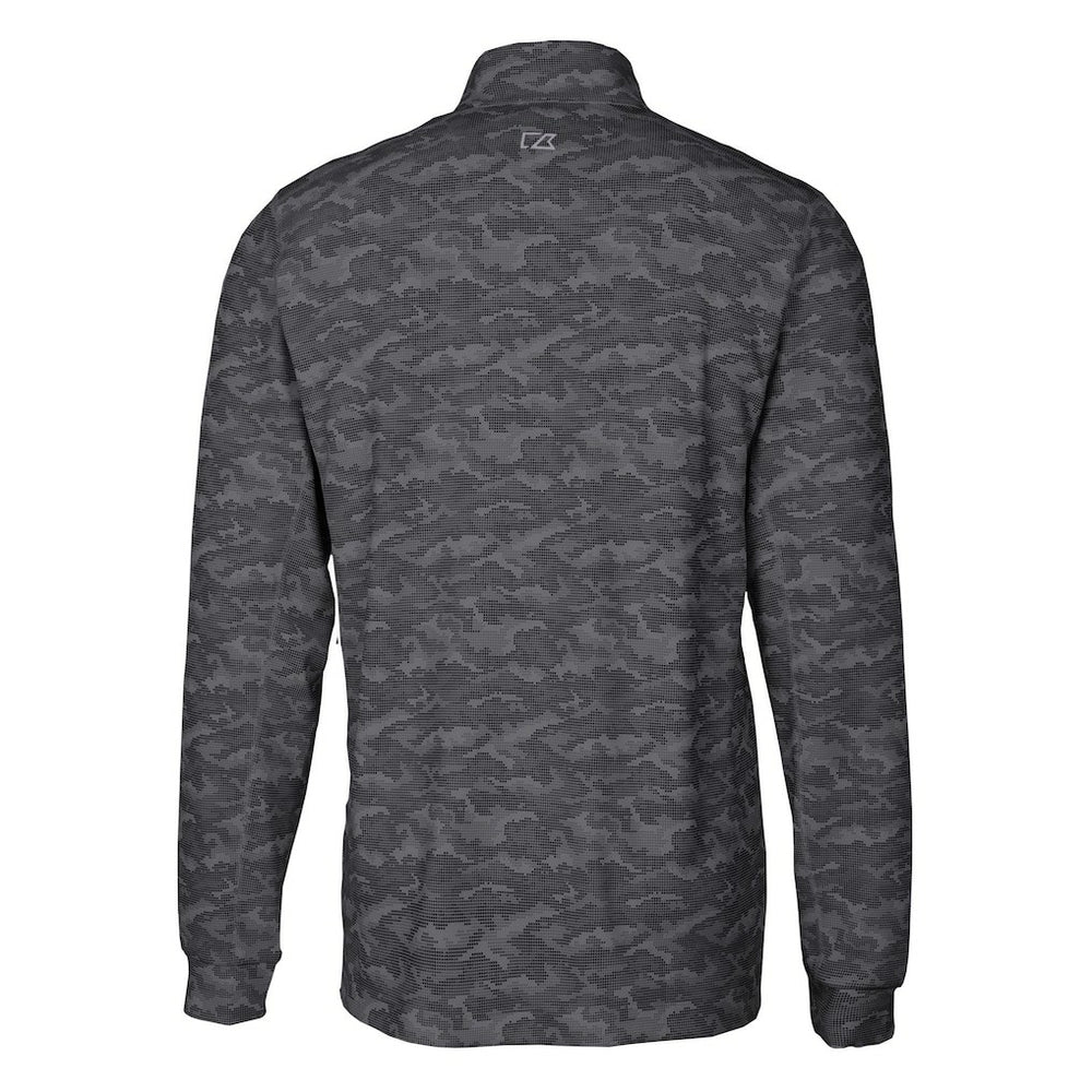 Indianapolis Colts  Cutter & Buck Big & Tall Traverse Eco Camo Tri-Blend DryTec Quarter-Zip Jacket