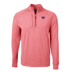 Washington Commanders  Cutter & Buck Big & Tall Adapt Eco Raglan Quarter-Zip Jacket