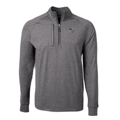 Carolina Panthers  Cutter & Buck Big & Tall Adapt Eco Raglan Quarter-Zip Jacket