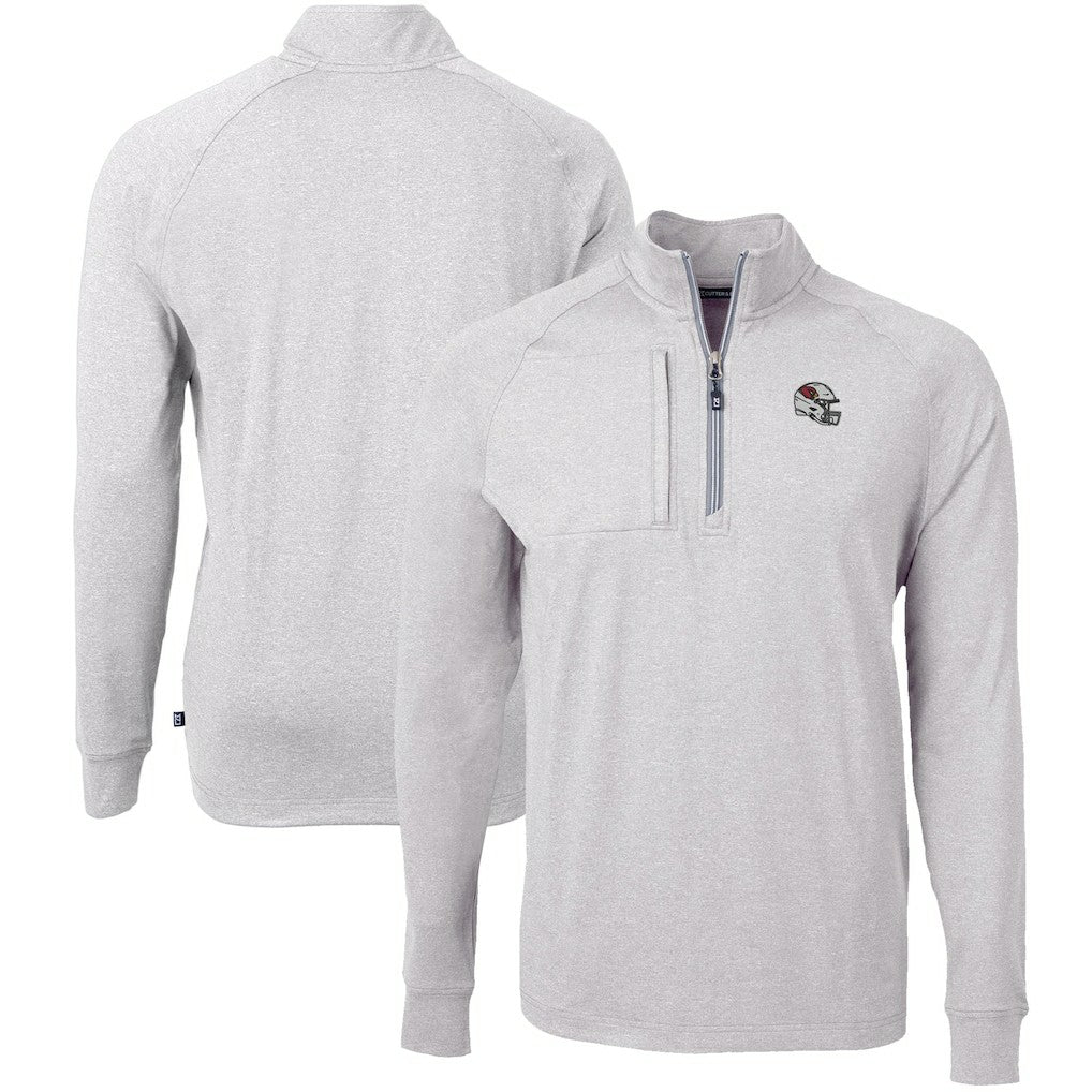 Arizona Cardinals  Cutter & Buck Big & Tall Adapt Eco Raglan Quarter-Zip Jacket