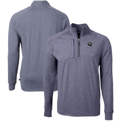 Denver Broncos  Cutter & Buck Big & Tall Adapt Eco Raglan Quarter-Zip Jacket
