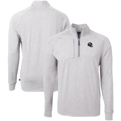 Denver Broncos  Cutter & Buck Big & Tall Adapt Eco Raglan Quarter-Zip Jacket