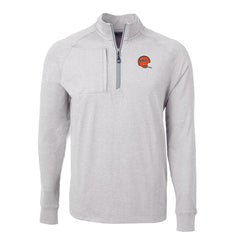 Cincinnati Bengals  Cutter & Buck Big & Tall Adapt Eco Raglan Quarter-Zip Jacket