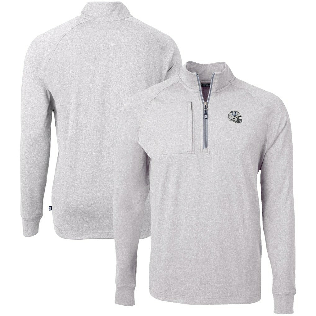 Indianapolis Colts  Cutter & Buck Big & Tall Adapt Eco Raglan Quarter-Zip Jacket