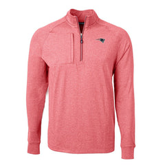 New England Patriots  Cutter & Buck Big & Tall Adapt Eco Raglan Quarter-Zip Jacket