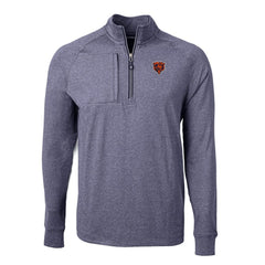 Chicago Bears  Cutter & Buck Big & Tall Adapt Eco Raglan Quarter-Zip Jacket