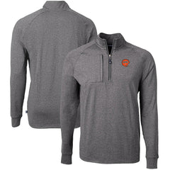 Cincinnati Bengals  Cutter & Buck Big & Tall Adapt Eco Raglan Quarter-Zip Jacket