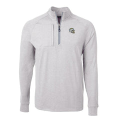 Los Angeles Chargers  Cutter & Buck Big & Tall Adapt Eco Raglan Quarter-Zip Jacket