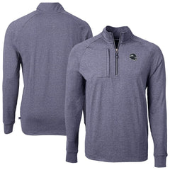 Seattle Seahawks  Cutter & Buck Big & Tall Adapt Eco Raglan Quarter-Zip Jacket