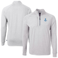 Detroit Lions  Cutter & Buck Big & Tall Adapt Eco Raglan Quarter-Zip Jacket