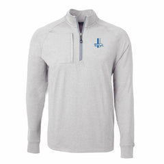 Detroit Lions  Cutter & Buck Big & Tall Adapt Eco Raglan Quarter-Zip Jacket