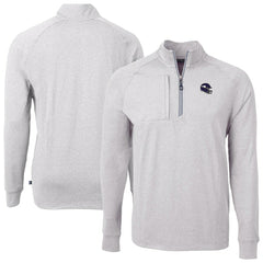 Minnesota Vikings  Cutter & Buck Big & Tall Adapt Eco Raglan Quarter-Zip Jacket