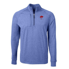 Buffalo Bills  Cutter & Buck Big & Tall Adapt Eco Raglan Quarter-Zip Jacket