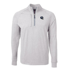 New York Giants  Cutter & Buck Big & Tall Adapt Eco Raglan Quarter-Zip Jacket