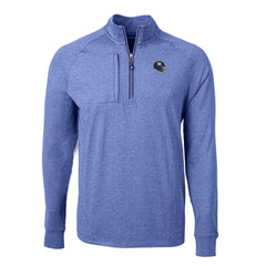 New York Giants  Cutter & Buck Big & Tall Adapt Eco Raglan Quarter-Zip Jacket