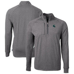 Philadelphia Eagles  Cutter & Buck Big & Tall Adapt Eco Raglan Quarter-Zip Jacket