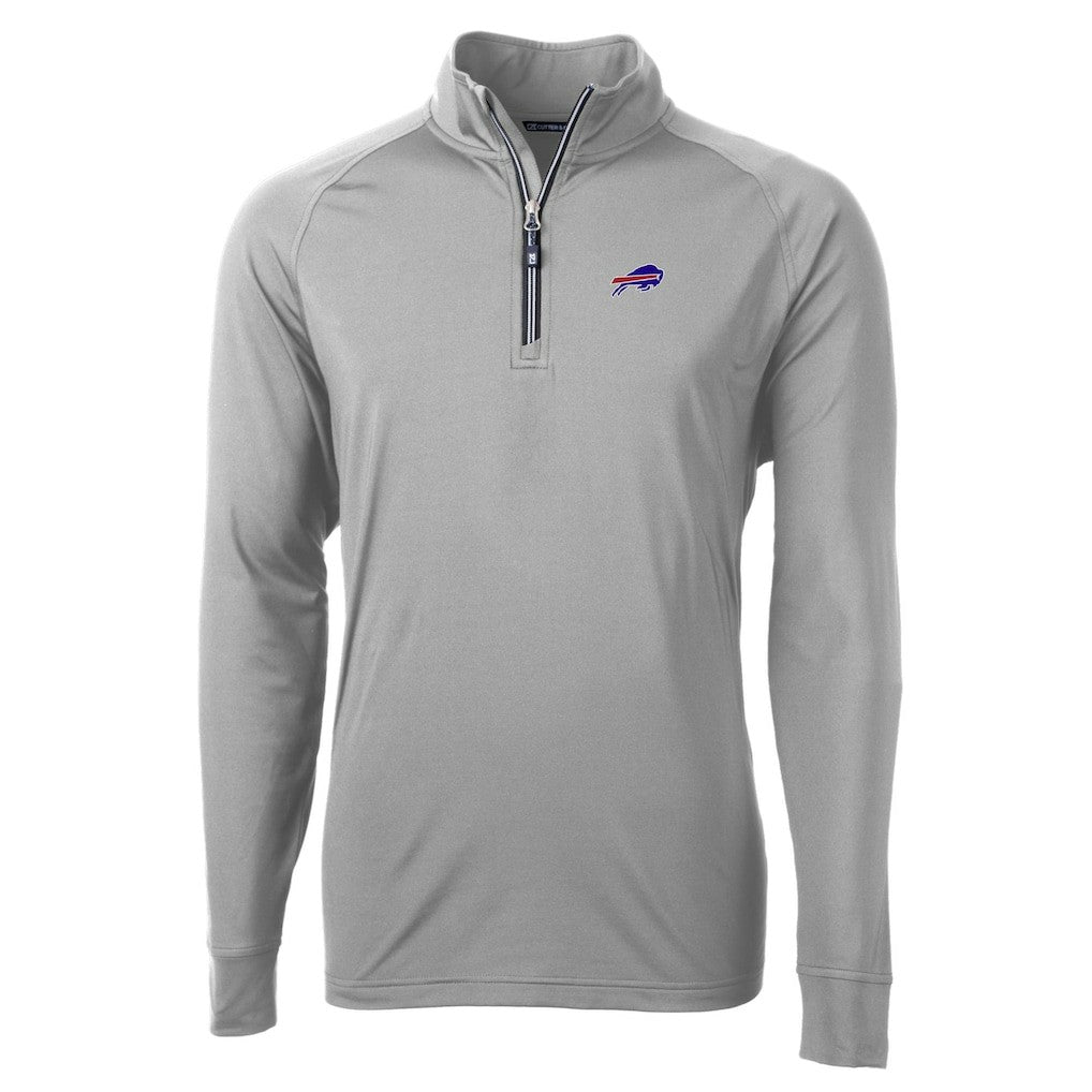 Buffalo Bills  Cutter & Buck Big & Tall Adapt Eco DryTec Raglan Quarter-Zip Jacket