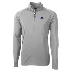 Buffalo Bills  Cutter & Buck Big & Tall Adapt Eco DryTec Raglan Quarter-Zip Jacket