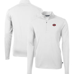 San Francisco 49ers  Cutter & Buck Big & Tall Virtue Eco Pique Quarter-Zip Jacket
