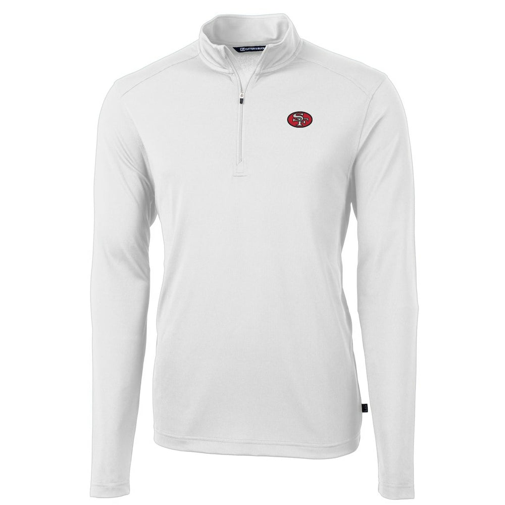 San Francisco 49ers  Cutter & Buck Big & Tall Virtue Eco Pique Quarter-Zip Jacket