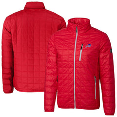 Buffalo Bills  Cutter & Buck Big & Tall Rainier PrimaLoft Eco Insulated Full-Zip Hoodie Puffer Jacket