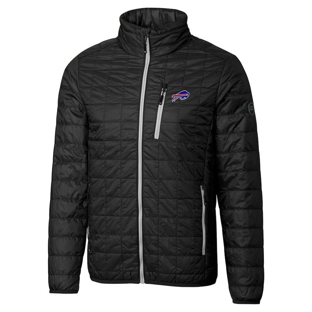 Buffalo Bills  Cutter & Buck Big & Tall Rainier PrimaLoft Eco Insulated Full-Zip Hoodie Puffer Jacket