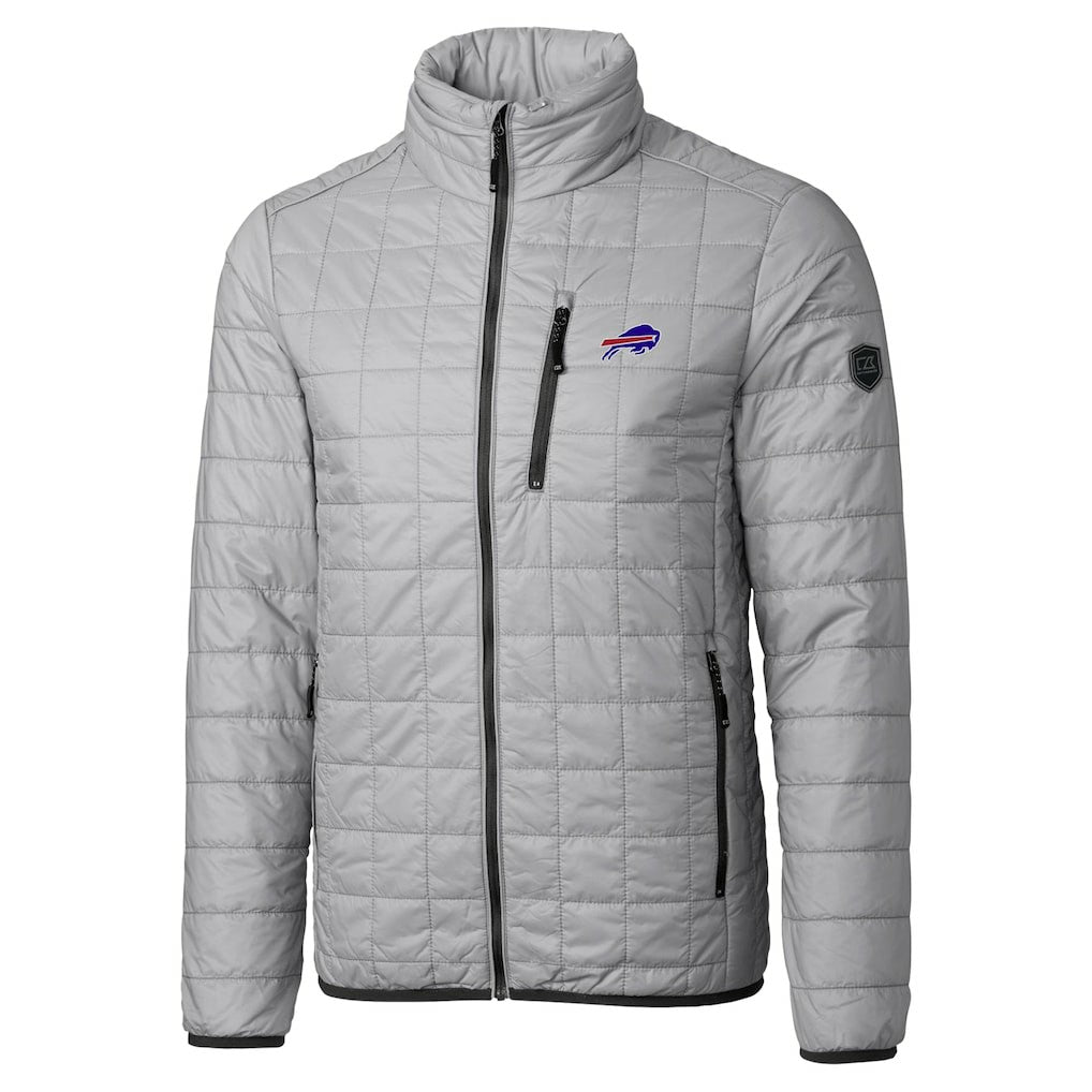 Buffalo Bills  Cutter & Buck Big & Tall Rainier PrimaLoft Eco Insulated Full-Zip Hoodie Puffer Jacket
