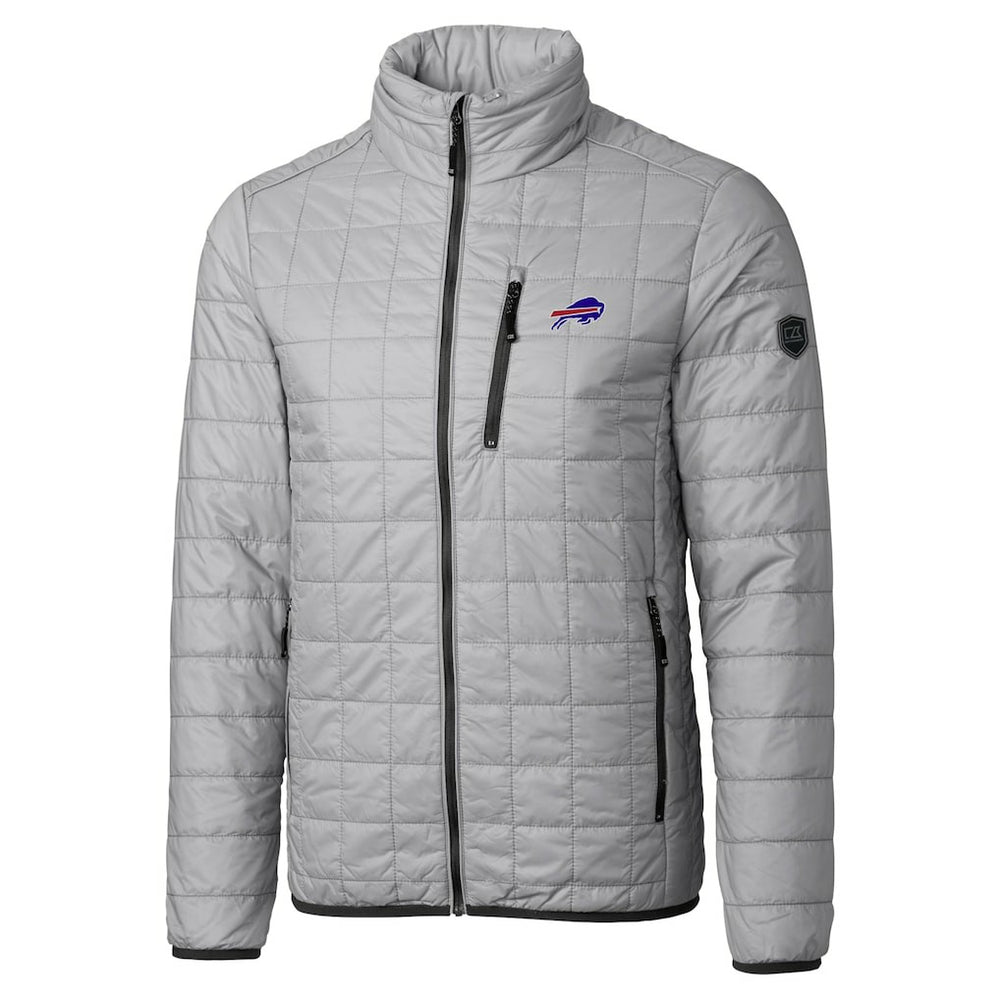 Buffalo Bills  Cutter & Buck Big & Tall Rainier PrimaLoft Eco Insulated Full-Zip Hoodie Puffer Jacket